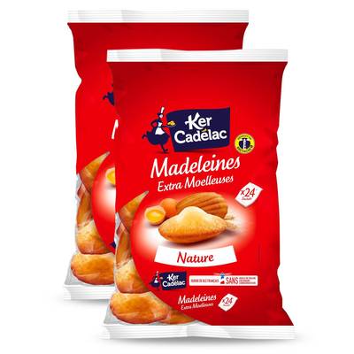 Ker Cadélac Madeleines extra moelleuses, Lot de 2x600g