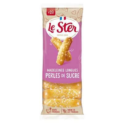 Le Ster Madeleines longues aux pépites de sucre, 250g