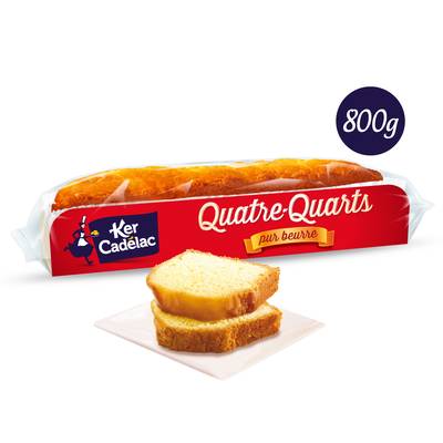 Ker Cadélac Gâteau Quatre-Quarts Pur Beurre, 800g