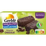 Gerblé Sans Gluten Sans Lactose 4 Brownies chocolat noisette sans gluten et sans lactose, 150g