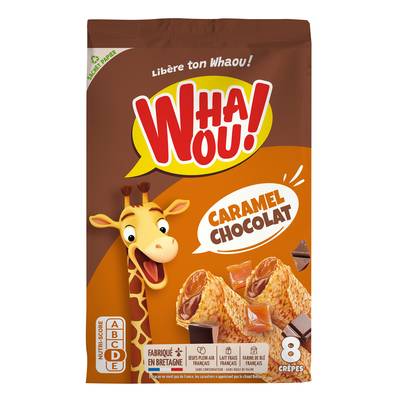Whaou Crêpes Chocolat Caramel x8, 256g