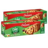 Brossard Cake aux fruits, tranché, Lot de 2 - 2x250g