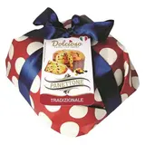 Dolcioso Panettone classique emballé main- pur beurre et fruits confits, 750g
