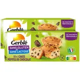 Gerblé Sans Gluten Sans Lactose Mini cakes pépites de chocolat sans gluten et sans lactose, Lot de 2x230g