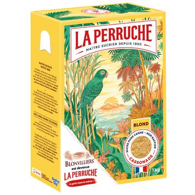 La Perruche Sucre Blond Cassonade Bec Verseur, 1Kg