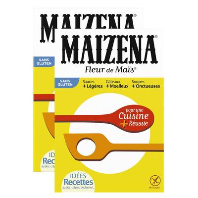 Maïzena Fleur de maïs sans gluten, Lot de 2x400g