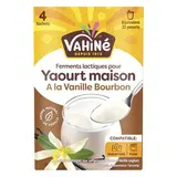 Vahine Préparation pour yaourt à la vanille Bourbon - Ferments lactiques, 4x5g