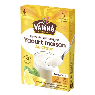 Vahine Yaourt maison citron, 4x5g