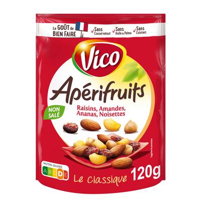 Aperifruits Apérifruits Assortiment de Fruits Secs, 120g