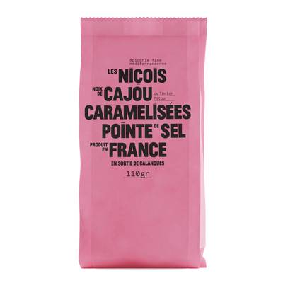 Les niçois Noix de cajou Caramelisées Point de sel, 110g