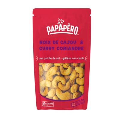Papapéro Noix de cajou & curry-coriandre, 100g