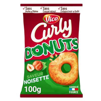 Curly Soufflé Donuts Noisette, 100g