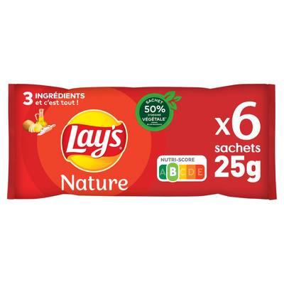 Lay's Chips nature, 6x25g