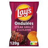Lay's Chips Ondulées Steak grillé, 120g
