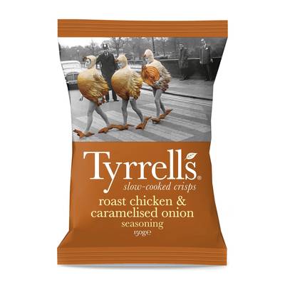 Tyrrell's Chips poulet rôti et oignons caramélisés, 150g