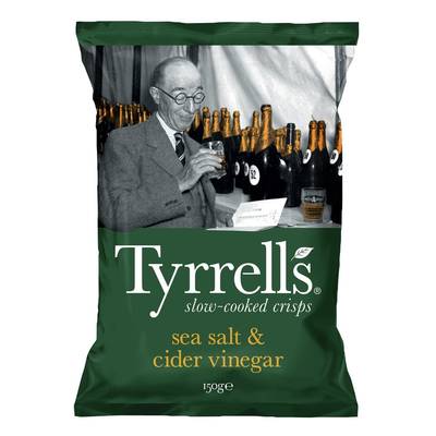 Tyrrell's Chips au Sel de Mer et Vinaigre de Cidre, 150g
