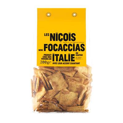 Les niçois Mini Focaccias au Zaatar, 200g