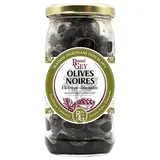 Raoul Gey Olives Noires à la Grecque Dénoyautées en bocal, 190g