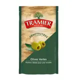 Tramier Olives vertes dénoyautées en sachet, 100g