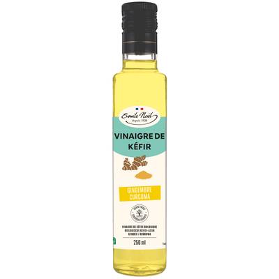 Emile Noël Vinaigre de kéfir gingembre et curcuma bio, 250ml
