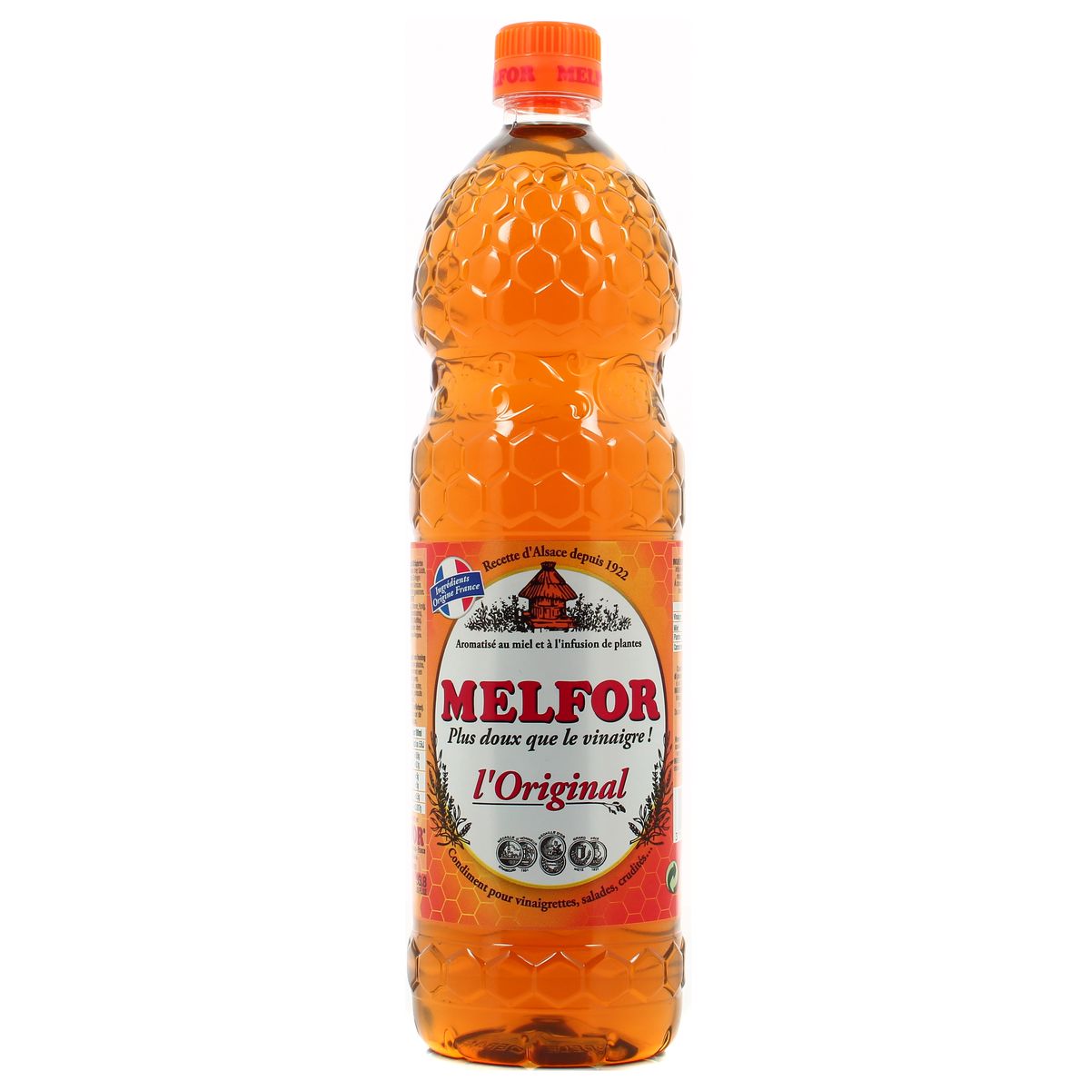Melfor Condiment aromatisé au miel et à l'infusion de plantes, 1L