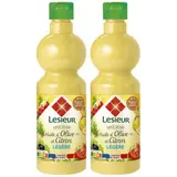 Lesieur Sauce Crudités Légère Huile d'Olive et Citron en flacon souple, Lot de 2x50cl