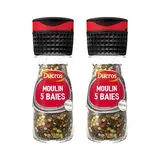Ducros Moulin 5 baies n°5 Doux, Lot de 2x26g