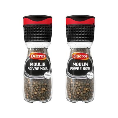 Ducros Moulin poivre n°6 Classique, Lot de 2x28g