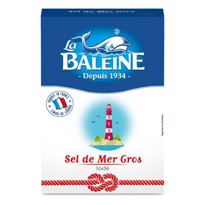 La Baleine Gros Sel de Mer Iodé, 1kg