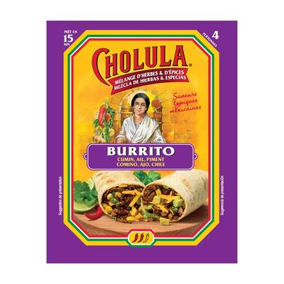 Cholula Mélange d'herbes et d'épices pour Burrito, 20g