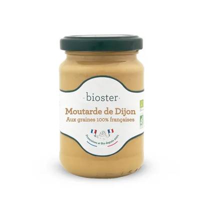 Bioster Moutarde de Dijon bio aux graines françaises, 200g