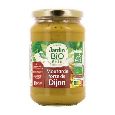 Jardin Bio Etic Moutarde forte de Dijon Bio, 350g