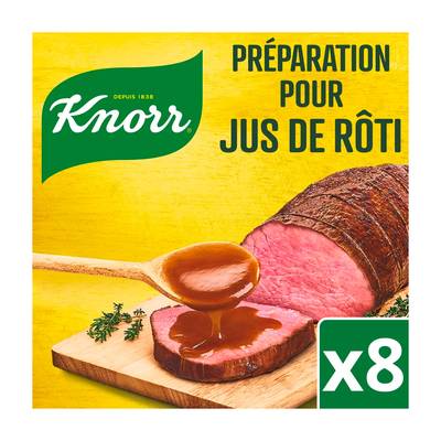 Knorr Jus de rôti - 8 Cubes, 8x9g