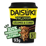 Daisuki Nouilles instantanées Saveur Curry et Légumes Yakisoba en cup, 93g