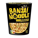 Panzani Nouilles Instantanées saveur Poulet - Banzaï Noodle en cup, 67g
