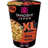 Tanoshi - Japon Nouilles Japonaises Saveur Boeuf Yakiniku XL en Cup, 100g