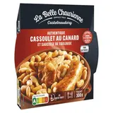 La Belle Chaurienne Cassoulet au Canard et Saucisses de Toulouse en barquette individuelle micro-ondable, 300g