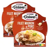 La Cuisine d'Océane Filet Mignon de Porc et Écrasé de Pommes de Terre en barquette individuelle micro-ondable, Lot de 2x300g