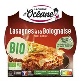 La Cuisine d'Océane Lasagne à la Bolognaise Pur Boeuf Bio en barquette individuelle micro-ondable, 300g