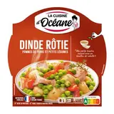 La Cuisine d'Océane Dinde Rôtie et Petits Légumes en barquette individuelle micro-ondable, 300g