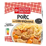 Paysan Breton Porc aux Champignons en barquette individuelle micro-ondable, 300g