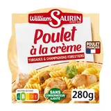 William Saurin Poulet à la Crème Torsades et Champignons Forestiers en barquette individuelle micro-ondable, 280g