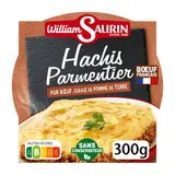 William Saurin Hachis Parmentier Pur Boeuf Écrasé de Pommes de Terre en barquette individuelle micro-ondable, 300g