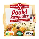 William Saurin Poulet Basquaise Duo de Riz et piment d'Espelette en barquette individuelle micro-ondable, 285g