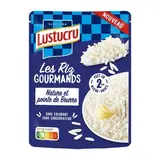 Lustucru Riz Nature et Pointe de Beurre en sachet micro-ondable, 220g