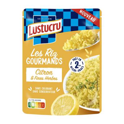 Lustucru Riz Express Citron aux fines herbes Micro-ondes, 220g