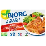Bjorg 2 Galettes Céréales, Légumes du soleil Bio, 2x100g