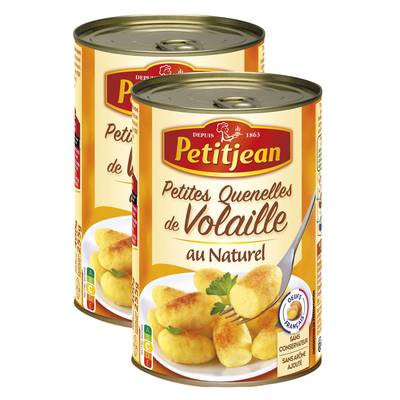 Petitjean Petites Quenelles de Volaille au naturel, Lot de 2x255g
