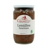 La Reserve de Champlat Lentille saucisse bio en bocal, 650g