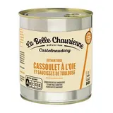La Belle Chaurienne Cassoulet à l'Oie et Saucisses de Toulouse en conserve pour 2, 840g
